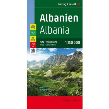 Albánie mapa 1:150 t.