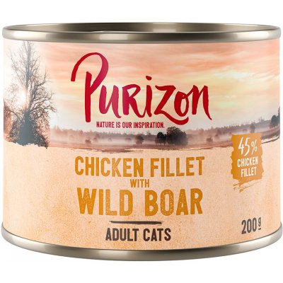 Purizon Adult bezobilné kuřecí filet s divočákem 12 x 200 g