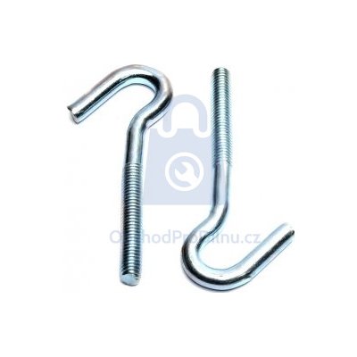 Hák se závitem HZ2, pozinkovaný M6 x 105 mm, balení 50 ks – Sleviste.cz