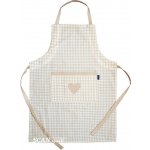 SCANquilt zástěra Dekoro pepito+srdce béžovobílá – Zboží Dáma