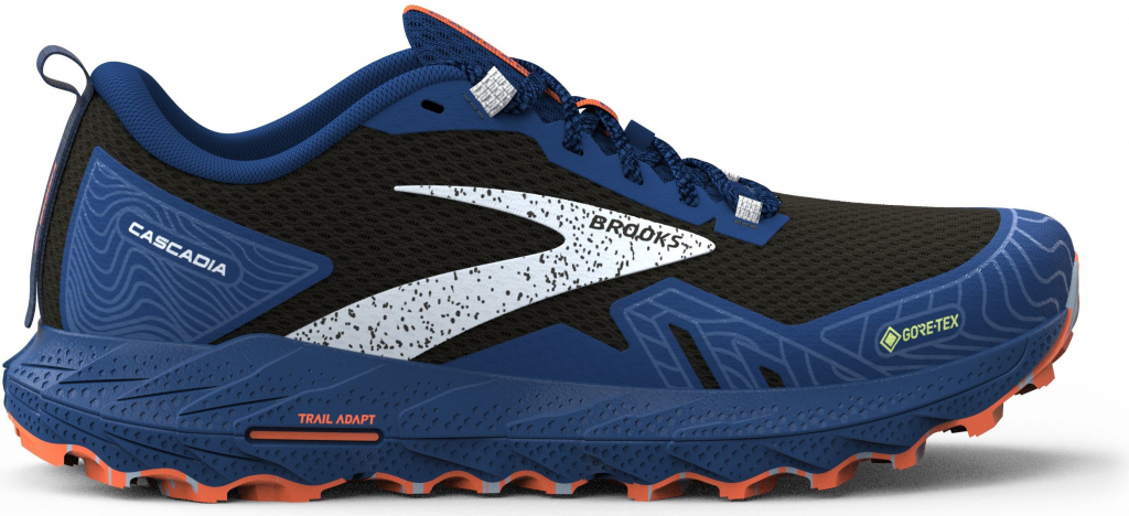 Brooks Cascadia 17 GTX Black/Blue/Firecracker