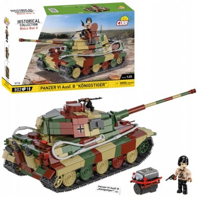 COBI 3113 II WW Panzer VI Ausf. B Königstiger, 1:35, 802 k, 1 f – Zboží Dáma