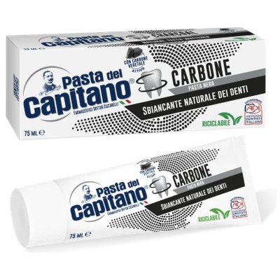 Pasta del Capitano Carbone Vegetale zubní pasta s aktivním uhlím 100 ml – Zbozi.Blesk.cz