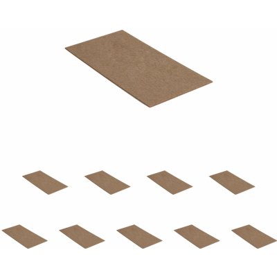 Walteco Filcové podložky 120x240mm, samolepicí, hnědé Množství: 5 ks , 85046BP1 – Sleviste.cz