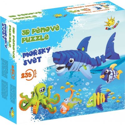 Kids World 3D pěnové puzzle Mořský svět 235 ks – Zbozi.Blesk.cz