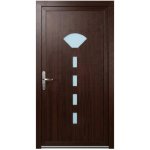 OknaDvereNaMiru.cz Vchodové dveře STYL 118 ořech 100 x 220 cm – Hledejceny.cz