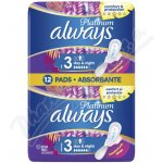 Always Platinum Day & Night velikost 3 Vložky S křidélky 12 ks – Hledejceny.cz