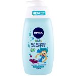 Nivea Kids 2in1 Shower & Shampoo jemný sprchový gel a šampon 2 v1 500 ml – Zboží Dáma