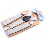 Amparo Miranda dětský set motýlek a kšandy MF02 šedý – Hledejceny.cz