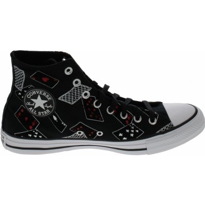 Converse Chuck Taylor All Star Cards Hi A06581/Black/White/Red – Zbozi.Blesk.cz