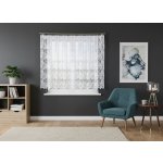 Dekorační krátká vzorovaná záclona na žabky PATRYCJA 160 bílá 300x160 cm MyBestHome – Zboží Mobilmania