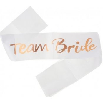 ŠERPA na rozlučku Team Bride Rose Gold