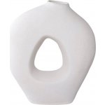 Nordic Living Bílá keramická váza Rami 24 x 10,5 cm – Hledejceny.cz