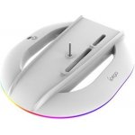 iPega P5S035SA Vertikální Stojan (2xUSB-A) s RGB PS5 Slim, PS5 Pro White – Zboží Živě