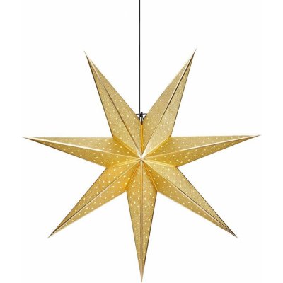 Markslöjd Hvězda GLITTER E14 6 W zlatá 75 x 75 x 23 cm – Hledejceny.cz