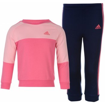 Adidas 3 Stripe Jogger Babies Tracksuit Pink NightSky