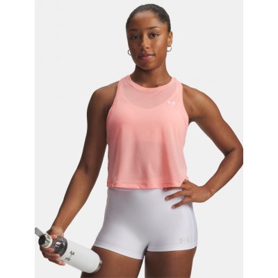 Under Armour Tech Sport Mesh Crop Tank Posh Pink/White – Hledejceny.cz
