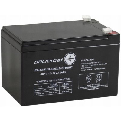 Powerbat GEL 12V 12AH CBE12-12 – Sleviste.cz