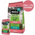 Nativia Puppy Lamb & Rice New 3 kg – Sleviste.cz