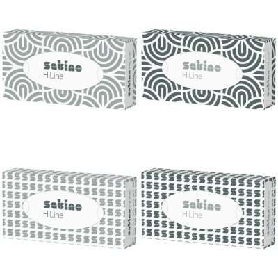 Ecofol Satino papírové kapesníčky v krabičce 2-vrstvé 100 ks – Zboží Dáma