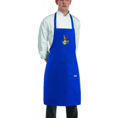 EGOchef Kuchařská zástěra ke krku TIROL s kapsou modrá E-6103090C – Hledejceny.cz