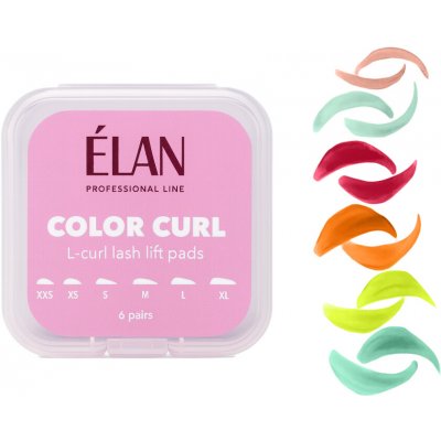 ÉLAN Color Curl: L-curl Lash Lift Pads – natáčky na lash lifting 6 párů – Zboží Mobilmania
