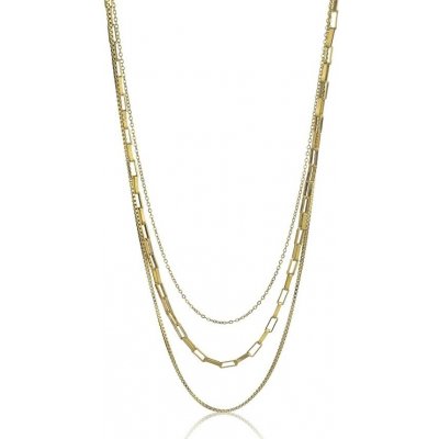 Marc Malone Trojitý pozlacený náhrdelník MCN24014G – Hledejceny.cz