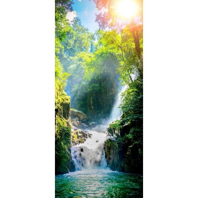 AG Design Fototapeta na zeď - Vodopád příroda les - FTN V 2946 90 x 202 cm – Zboží Mobilmania