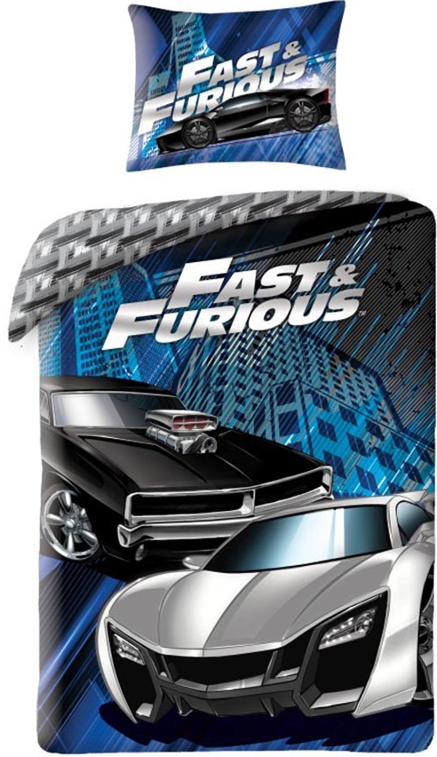 Halantex povlečení Fast&Furious 2022BL 140x200 70x90