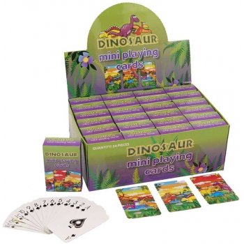 Mini hrací karty Dinosauři 54 listů