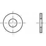 PROFISTYL DIN 134 podložka plochá se zvětšeným vnějším průměrem pozink Varianta: DIN 134 podložka plochá se zvětšeným vnějším průměrem ZnB 10,5x22x2,50mm M10 – Zboží Mobilmania