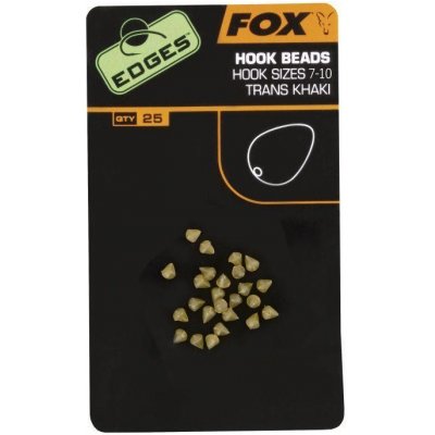 FOX Zarážky na háček Edges Hook Bead Khaki vel.7-10 – Zboží Mobilmania