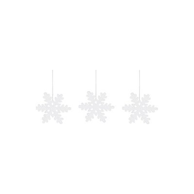 Porcelánová dekorace Snowflakes White set 3 ks Garden Trading – Zboží Mobilmania