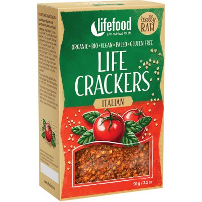 Life crackers Italské Raw Bio 90 g