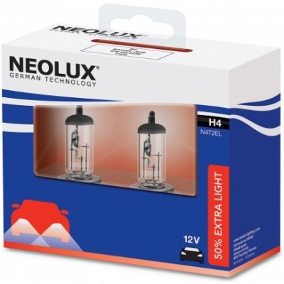 Osram Neolux Extra Life N472EL-2SCB H4 P43t 12V 55/60W 2 ks – Zboží Mobilmania