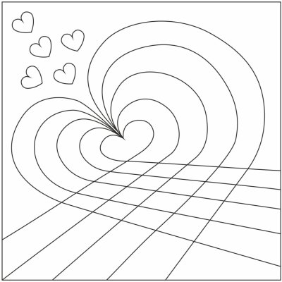 Pískohraní s.r.o. Šablona Duhové srdíčko 148 x 148 mm – Sleviste.cz