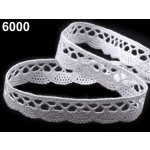 Bavlněná krajka šíře 18 mm Barvy: modrá 6344, množství: 30 – Sleviste.cz