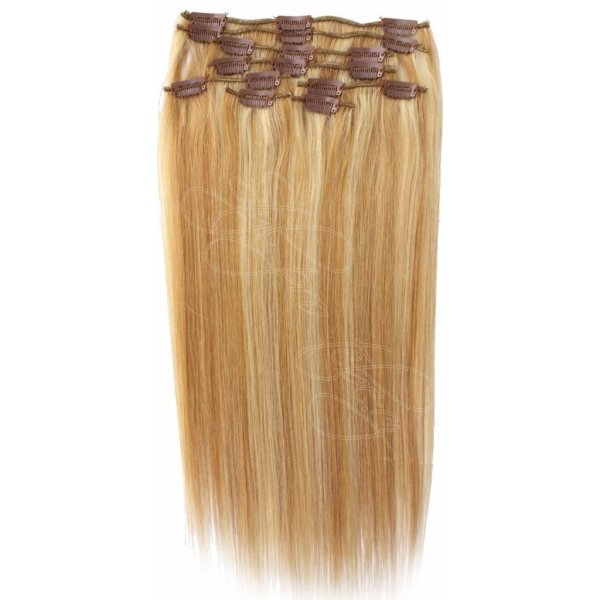 Clip in vlasy 50 cm levně 27/613 medová blond/světlá blond od 1 200 Kč -  Heureka.cz