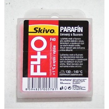 Skivo F40 parafín červený 40 g