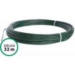 Napínací drát poplastovaný zelený (PVC) 2,2/3,2 mm, délka 32 m – Zboží Mobilmania