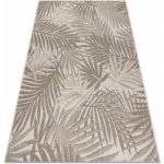 Nej-koberce Sizal Floorlux 20504 LISTÍ šampaňské / tmavě šedý – Zboží Mobilmania