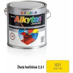 Alkyton RAL 1021 žlutá hořčičná, hladký lesk obsah 0,25L