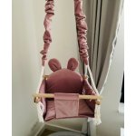 Elisdesign houpačka s opěrátkem Medvídek světle růžová – Zboží Dáma
