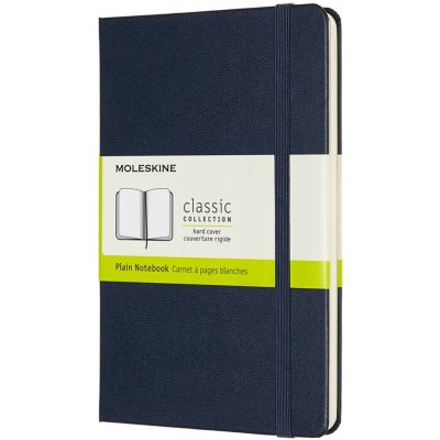 Moleskine Zápisník M tvrdé desky modrý čistý B6 104 listů – Hledejceny.cz