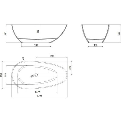 Mexen Glass 170 x 85 cm 58061708511 – Hledejceny.cz