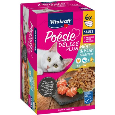 Vitakraft Poésie Délice Plus kuřecí+losos 510 g – Sleviste.cz