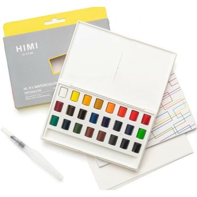 HIMI akvarelové barvy kit 24 Colours in Pans – Zboží Dáma