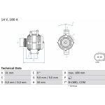 generátor BOSCH 0 986 082 500
