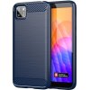 Pouzdro a kryt na mobilní telefon Huawei Pouzdro Carbon Case Huawei Y5p modré