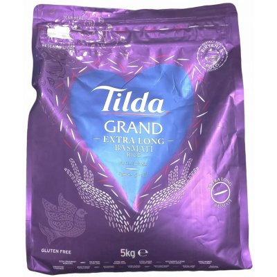 Tilda Grand Extra dlouhá rýže Basmati 5 kg – Sleviste.cz